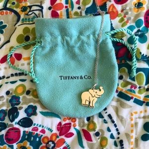 Tiffany & Co. Elephant Charm Necklace